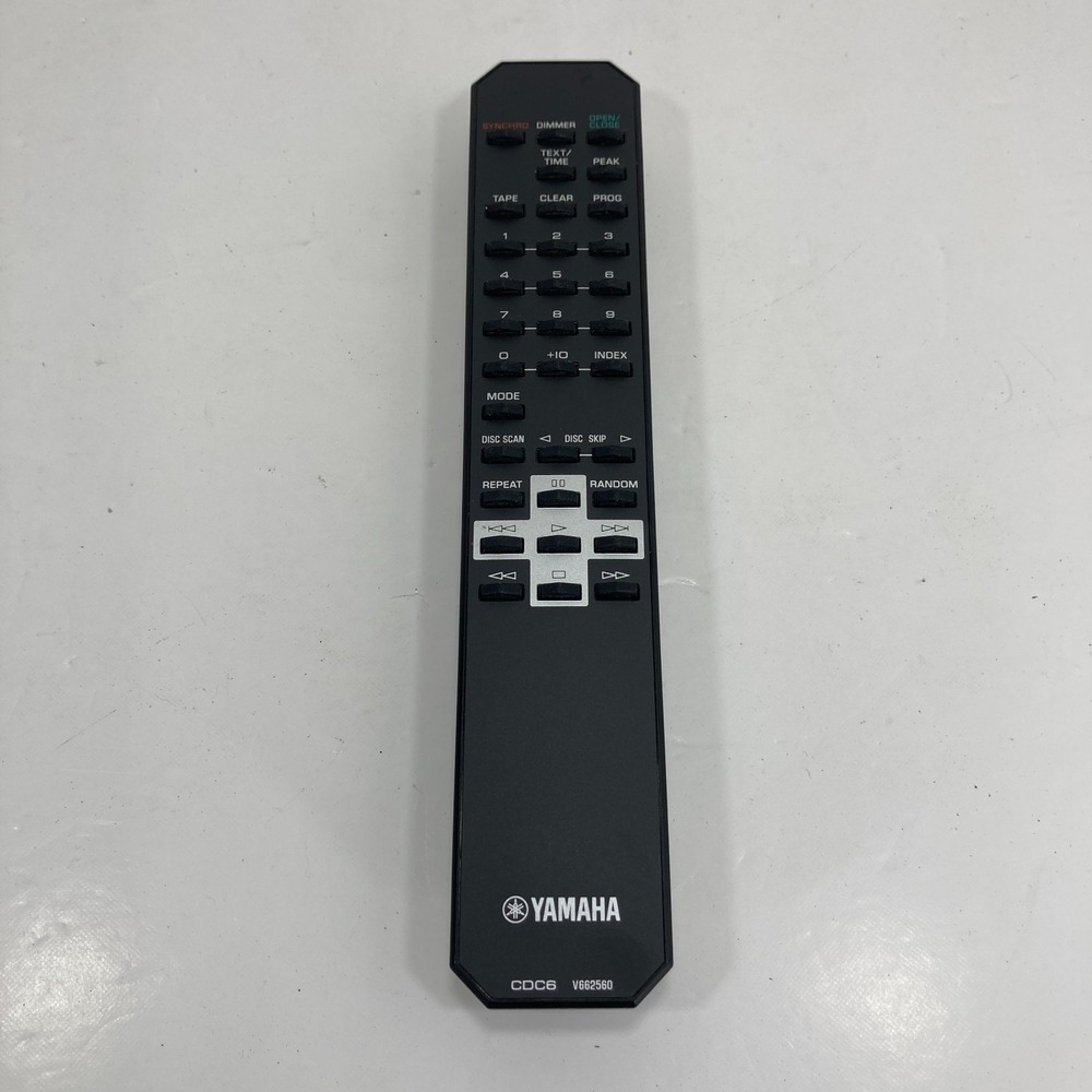 Yamaha CDC6 Remote Control V662560 Black Genuine Original - TESTED